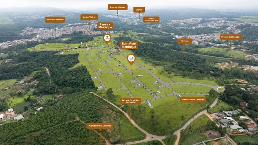Mapa da localização do Reserva Mairinque